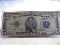 US $5 Silver Certificate Series 1934C