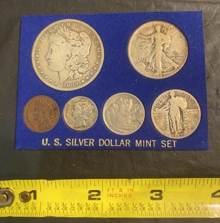US Silver Dollar Mint Set-1889 Morgan