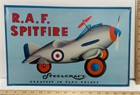 Steelcraft R.A.F Spitfire Plane Metal Sign