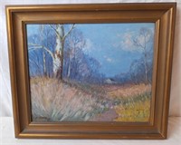 Framed Painting By F. Thomas