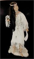 Beautiful Native American porcelain doll