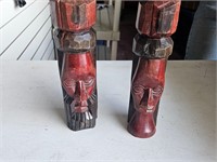 Hand Carved Jamaican Solid Wood Tiki Totem