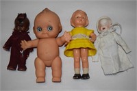 Vtg Porcelain Head 3 Faces Baby Doll Figure +