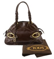 Tod's Dark Brown Handbag