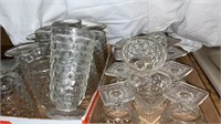 Cubist Water Goblets, Sherbet Glasses