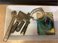 Miscellaneous tool lot wrench dryer vent, etc.