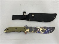 Themed Knife w/Canvas Sheath 12"L