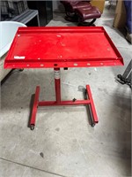 Adjustable Height Metal Mechanics Cart