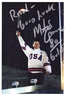 Mike Eruzione signed 1980 Olympics photo