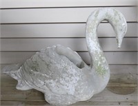 Concrete Swan Planter