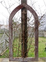 Wood Panel With FLeur De Lis