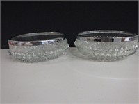 Vintage Crystal Pressed Bowls
