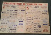 1967 - 68 Harrison County posters advertising