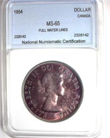 1954 Dollar NNC MS65 Canada