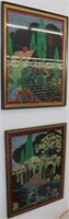 2  Needlepoint Pictures