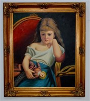 Oil On Canvas Portrait - Gallery Frame - 701