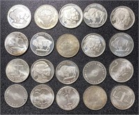 1 Ounce - .999 Fine Silver Mixed Vintage Rounds