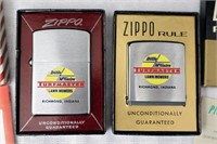 Two Zippo Advertizing Lighter & Tape Measure