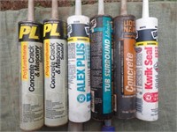 Caulk, Cement Repair, Wood Glue, Silicone