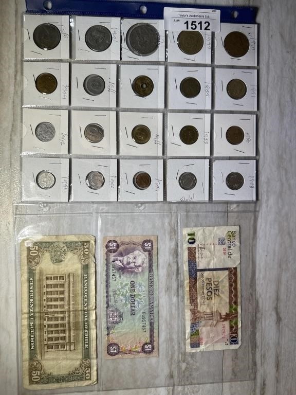 Foreign Coins & Bills