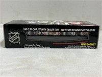 NHL 100 Chip Set With Dealer Tray