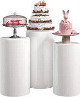 Cylinder Pedestal Stands Display 3PC for Party