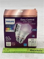 NEW 2ct Philips LED Color Changing Light Bulbs