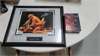 Autographed Georges St. Pierre Photo, Tiger Woods