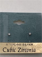 NEW STERLING SILVER PIERCED EARRINGS