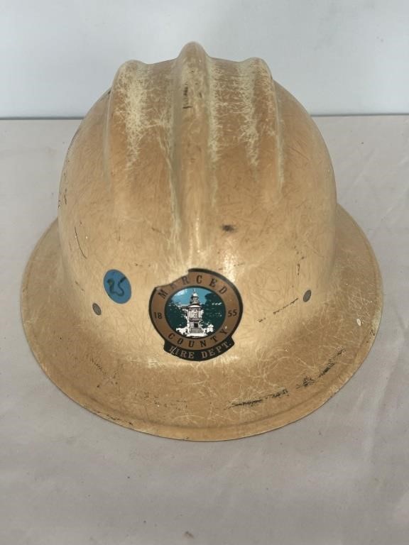 Merced County, CA  fire helmet