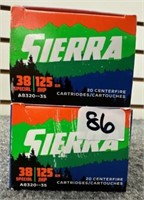(40) Rounds of Sierra Sports Master .38 SPL. 125