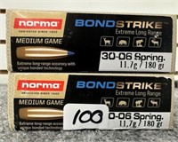 (40) Rounds of Norma BondStrike 30-06 180 Gr.