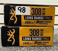 (40) Rounds of Browning Pro .308 Win 168 Gr.