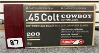 (50) Rounds of Aguila .45 Colt Cowboy.