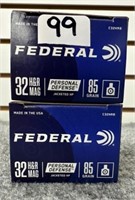 (40) Rounds of Federal .32H & R Mag. 85 Gr. Jhp.