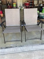 Pair of lawn chairs