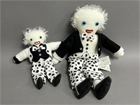 Pair of Handmade Golly Dolls, Margaret Latham