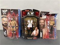 $51Retail- Lot of 3 WWE Action Figures