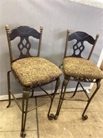 Metal Padded Chairs (2)