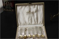 A Set of Denmark Sterling Michelsen Spoons