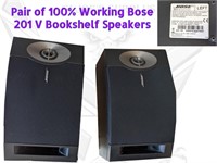 Pair 100% Working Bose Bookshelf 201 V Speakers