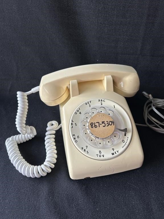 Rotary desk phone