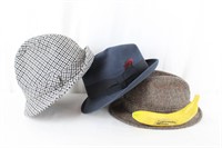 3 Dobb's, Kangol & Edinburgh Men's Fedoras