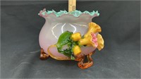 Beautiful art glass bowl by Stevens and Williams