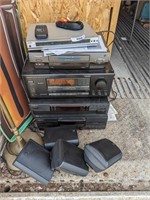 Kenwood Stereo, Cassette Player, DVD, VHS Player