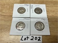 2-1952-O & 2-1952 Quarters