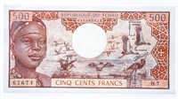 Banknote, Chad,500 Francs 1974 KM:2a -  - Retail -