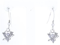 NEW NHL TEAM LOGO Earrings 925 Sterling Silver Pit