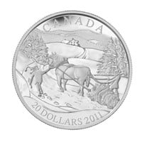 2011 $20 Winter Scene - Sterling Silver Coin