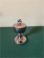 Silver Plate Ciborium with Gilded Interior